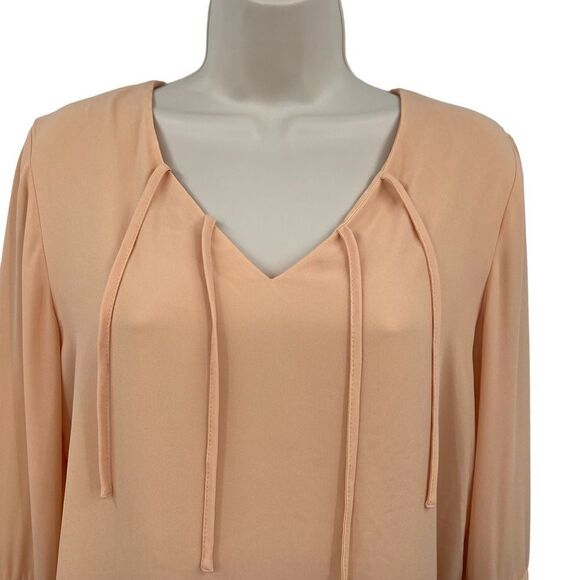 Carmen Marc Valvo Bell Sleeve Blouse Size S - Picture 3 of 8
